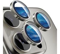 MAGEASY Sapphire Lens Protector for iPhone 16 Pro 6.3" & iPhone 16 Pro Max 6.9" (3 Lens) - Titanium (Ti64) | Lenz