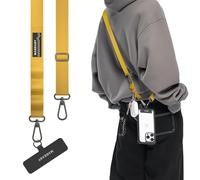 MAGEASY Universal Cell Phone Lanyard - Anti-Theft Crossbody Phone Strap for iPhone 16 Pro Max & Most Smartphones, for Men & Women | 20mm (Mustard Yellow)