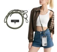 MAGEASY Universal Cell Phone Lanyard - Anti-Theft Rope Crossbody Phone Strap for iPhone 16 Pro Max & Most Smartphones, for Men & Women | 6mm Army Green