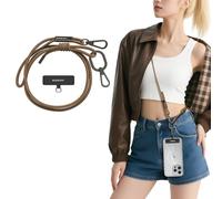 MAGEASY Universal Cell Phone Lanyard - Anti-Theft Rope Crossbody Phone Strap for iPhone 16 Pro Max & Most Smartphones, for Men & Women | 6mm Khaki