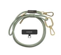 MAGEASY Universal Cell Phone Lanyard - Anti-Theft Rope Crossbody Phone Strap for iPhone 16 Pro Max & Most Smartphones, for Men & Women | 6mm Sage Green