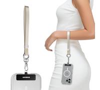 MAGEASY Universal Phone Wrist Strap - iPhone Wristlet & Android Phone Wristlet With Built-in Keychain & Phone Tether Tab, Cell Phone Wrist Lanyard for Daily & Outdoor Activities - Starlight