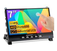 Magedok 7 Inch HDMI Touchscreen Display Compatible with Raspberry Pi 5,1024x600 Pixel IPS,Sunlight Readable,Built-in Speakers，Driver-Free