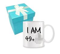 MAGEDON 50th Birthday Gifts for Men Women, Funny Ceramic Coffee Mug 11 oz - 50 Years Old Presents for Dad, Mum, Wife, Husband, Mother's Day, Father's Day