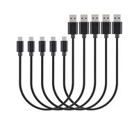MaGeek® 0.3m Short Micro USB Cables, [Pack of 5pcs] High Speed USB 2.0 Data & Charge Cables for Samsung Galaxy S7,S6, HTC, Sony, Motorola, LG, Google, Nokia and More (Black)