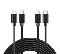 MaGeek 2-Pack 10ft USB Type-C to USB Type-C 2.0 Cables, 3.0m Long, Black, Compatible with iPhone 15/Pro/Max/Plus, iPad Pro/Air/Mini, Samsung Galaxy S23/S22/S20, MacBook Air, Switch