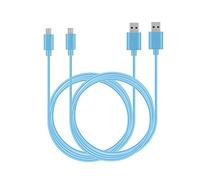 MaGeek [Pack of 2pcs] 6ft / 1.8m Premium Extra Long Micro USB to USB Cable High Speed USB 2.0 A Male to Micro B for Samsung, HTC, Sony, Motorola, LG, Google, Nokia and More(Blue)