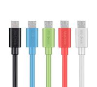 MaGeek [Pack of 5pcs] 3.3ft / 1.0m Premium Micro USB Cables High Speed USB 2.0 A Male to Micro B Sync and Charge Cables for Samsung, HTC, Sony, Motorola, LG, Google, Nokia and More (5 Colors)