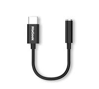 MaGeek Type C to 3.5mm Headphone Audio Adapter USB-C to Earphone Aux Adapter [Full Digital Hi-Resolution 96 kHz /24-bit] for iPad Pro/Google Pixel/Pixel 2/3/Samsung S10 S9/OnePlus and More (Black)