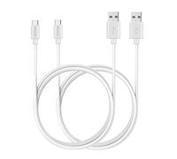 MaGeek USB Type C Cable, (2-Pack) (1.8m / 6ft) Extra Long USB C to USB 2.0 Cables for Samsung Galaxy S8,S8 Plus, Nexus 6P, LG G6, new MacBook, Google Pixel XL,OnePlus2 and more (White)