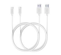 MaGeek USB Type C Cable, (2-Pack)(1.8m / 6ft) Extra Long USB-C to USB 3.0 Cables for Galaxy S8, S8+, MacBook, Nintendo Switch, Sony XZ, LG V20 G5 G6, HTC 10 and More(White)