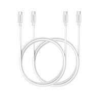 MaGeek USB Type C To Type C Cable, (2-Pack)(1.8m) Extra Long USB-C to USB-C 2.0 Cables for Samsung Galaxy S23,S22,S21,S20,S10, A90,A80,A70,A60,A50, Note 20, Huawei, Xiaomi, Google Pixel(White)