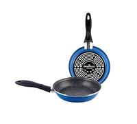 Magefesa K2 Set Non-Stick Frying Pans with Multi-Layer Stone Effect, Blue, 20 x 24 cm (Set of 2)