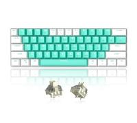 MageGee 60% Mechanical Gaming Keyboard, Portable RGB Backlit Wired Keyboard with Silencing Foam, 61-Key Hot-Swap Linear Ivory White Switches for Win Mac PC Laptop