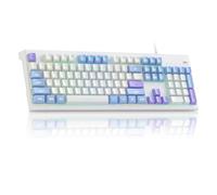 MageGee Creamy Keyboards,K2 Classic Keyboard Wired RGB Backlit 104 Keys Waterproof Ergonomic Keyboard,PC Keyboards for PC/loptop/MAC - Lris Violet