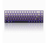 MageGee Gasket Portable 60% Gaming Mechanical Keyboard,Gradient Caps Compact 68 Keys Wired Office Keyboard with Silencing Cotton with Blue Whale Switch for Windows Laptop PC Mac(Gray Gradient)