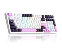 MageGee LIGHT100 Wired Creamy Keyboard,96% Gasket Hot Swappable Gaming Mechanical Keyboards with 6-Layer Sound Dampening, RGB Backlit for Win/Mac/PC,PBT Keycaps, Purple