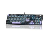 MageGee Mechanical Gaming Keyboard, Wired USB RGB Backlit Keyboard, 104-Key 100% Anti-Ghosting Mechanical Keyboard with Red Switches, Side-Printed Keycaps for Windows PC & Mac