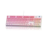 MageGee Mechanical Gaming Keyboard, Wired USB RGB Backlit Keyboard, 104-Key 100% Anti-Ghosting Mechanical Keyboard with Red Switches, Side-Printed Keycaps for Windows PC & Mac