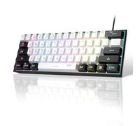 MageGee Waterproof Mechanical Feeling 60% Gaming Keyboard,Ultra-Compact Mini 61 Keys Keyboard RGB Backlit
