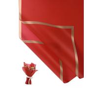 Magemata Ruby Red Gold Gift Wrapping - 20 Sheets for Birthdays, Dinosaur, Pokemon & Boys Theme Party Rolls