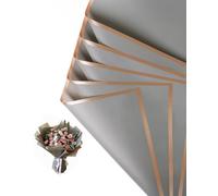 Magemata Silver Foil Gold Wrapping Paper - Metallic Finish for Weddings, Luxury Hampers, Rose Gold & Pastel Tissue Combos