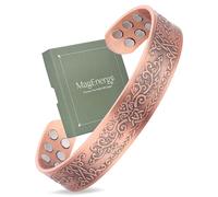 MagEnergy 99.99% Pure Copper 3500 Gauss Magnetic Therapy for Men, Birthday Present, 7.3inches Vintage, Adjustable (Copper 491)