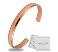 MagEnergy Copper Bracelet for Men & Women, 100% Pure Copper Bracelets, Raw, Solid & Uncoated Handmade Timeless Tibetan Bracelet(Mirror Design)