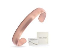 MagEnergy Copper Bracelet for Men & Women, 100% Pure Copper Bracelets, Raw, Solid & Uncoated Handmade Timeless Tibetan Bracelet(Minimalist Polished Design)
