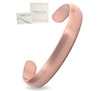 MagEnergy Copper Bracelet for Men Women, 100% Solid Copper Bracelets, Pure, Raw Handmade Copper Cuff Bangles Bracelet