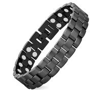 MagEnergy Mens Copper Magnetic Bracelets, 99.9% Pure Copper Bracelet with Double-Row Strength Magnets, Adjustable Jewelry with Sizing Tool, 8.8 inch, Copper, no gemstone