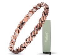 MagEnergy Pure Copper Bracelet for Women, Adjustable Magnetic Jewellery with Fish Tail Design, Elegant Daily Wear Gift