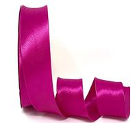 Magenta Byetsa Satin Fold 30mm Bias Binding on a 25m Roll