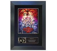Magenta Manage STRANGER THINGS Signed Reproduction Autograph - A4 Mounted Black Framed Photo Print | Poster Display Featuring Cast Signatures Collectible (#743)