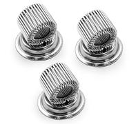 Magentic Single Pen Holder Clip, perfect for Office or Home Use - Pack of 3 - Silver