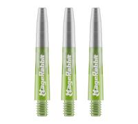 MageRabbit Dart Shafts, 35mm, Multi-Colour, 3-Piece Set, Compatible with Soft and Steel Darts (White Head, green)