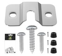 MageRabbit Dartboard Hanger, Stainless Steel with Silvery Color,3pcs Screw and 3pcs Nail for Hanging Dartboards，Darts Board Bracket，Dartboard Mounting Kit，Dart board Fixing Kit，Dart Board Fittings