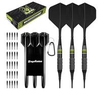MageRabbit Soft Tip Dart 3pcs+Durable Moulded Flights,Plastic Darts Set With Extra 30 Pcs Soft Tips+Carry Box, Electronic Darts,Dart For Electronic DartBoard,