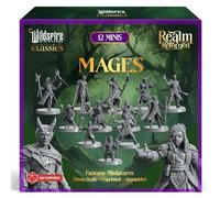 Mages Set - Wizards, Warlocks, Sorcerers - Hero, Player-Characters, NPC for DND Miniatures Bulk I 28mm Dungeon Dragons D&D Miniatures I DND Minis D&D Figures I Pathfinder, Daggerheart, Realm Reforged