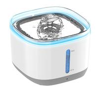 MAGETANG Cat Water Fountain, 100oz/3L Wireless Pet Water Fountain Battery Operated, Water Fountains for Cats Indoor with Motion Sensor, 5-Stage Filtration, Stainless Steel Tray, LED Light & BPA-Free