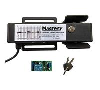 Mageway 24VDC Heavy Duty Automatic Electric Gate Lock for Swing Gate Opener Gate Operator Automatic Gate Openers, Fail Secure Waterproof Solenoid Lock, Pre-Wired 16 ft UL Cable
