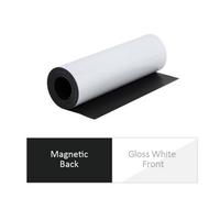 Magflex 300mm Wide Flexible Magnetic Sheet - Gloss White (5 Metre Length)