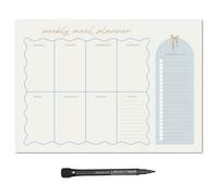 Magnetic A4 Weekly Meal Planner and Shopping List for Fridge, Whiteboard or Office with Dry Erase Chic Design - Get Organised and Reduce Stress