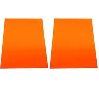 MagFlex® A4 Flexible Matt Orange Magnetic Sheet for Creating Magnetic Artwork, Signs or Displays (Pack of 2)