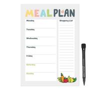 Magflex A4 Fruity Weekly Meal Planner Fridge Magnet - Flexible Magnetic Sheet