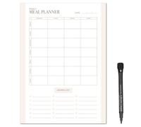 Magflex A4 Minimalistic Weekly Meal Planner Fridge Magnet - Flexible Magnetic Sheet