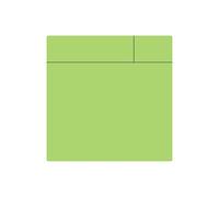 MagFlex® Flexible Gloss Green Dry-Wipe Scrumboard Magnet for Creating Removable and Changeable Labels - 75mm x 75mm - Pack of 50