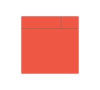 MagFlex® Flexible Gloss Red Dry-Wipe Scrumboard Magnet for Creating Removable and Changeable Labels - 75mm x 75mm - Pack of 100