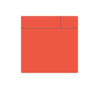Magflex Flexible Gloss Red Dry-Wipe Scrumboard Magnet For Creating Removable And Changeable Labels - 75mm X 75mm - Pack Of 5