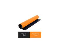 Magflex Flexible Matt Orange Magnetic Sheet For Creating Magnetic Pictures, Artwork, Signs Or Displays - 620mm Wide - 1M Length